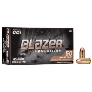 CCI Blazer 45 Auto 230 Grain FMJ Ammunition 50 Rounds