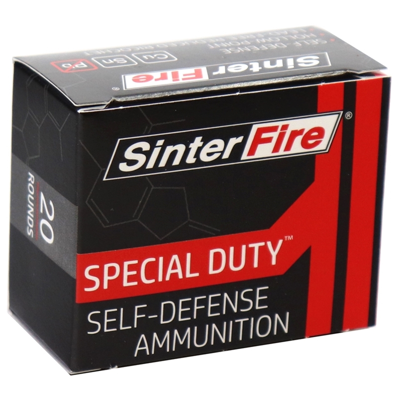 SinterFire Special Duty 40 S&W 125 Grain Hollow Point Ammunition 20 Rounds