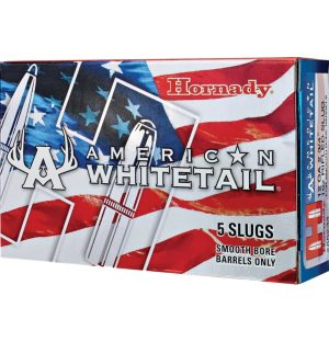 Hornady American Whitetail 12 Gauge 2-3/4 Inch 1 oz Rifled Slug 5 Rounds