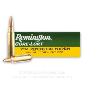 Remington Core-Lokt 7mm Remington Magnum 150 Grain PSP 20 Rounds