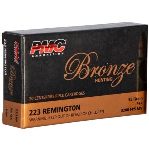 PMC Bronze 223 Remington 55 Grain Pointed Soft Point 20 Rounds