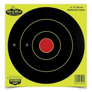 Birchwood Casey Dirty Bird 8 Inch Bullseye Splattering Targets 8 Pack