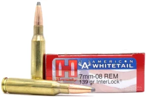 Hornady American Whitetail 7mm-08 Remington 139 Grain InterLock 20 Rounds