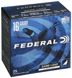 Federal Hi-Brass 16 Gauge 2-3/4 Inch 1-1/8 oz Number 4 Shot 25 Rounds