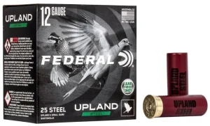 Federal Upland Steel 12 Gauge 2-3/4 Inch 1-1/8 oz Number 6 Steel Shot 25 Rounds