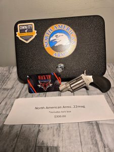 North American Arms NAA-22MS 22 Magnum Revolver with Lock Box