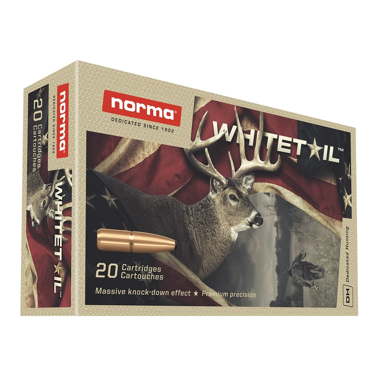 Norma Whitetail 243 Winchester 100 Grain Soft Point Ammunition 20 Rounds