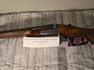Used V Bernardelli Acciaio Speciale Extra 12 Gauge Side by Side Shotgun
