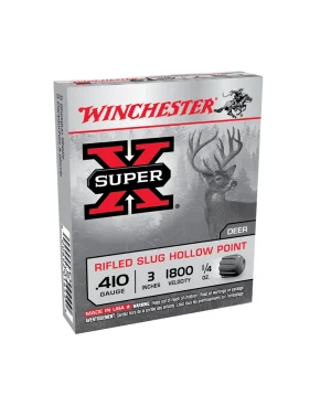 Winchester Super-X 410 Bore 3 Inch 1/4 oz Rifled Slug 5 Rounds
