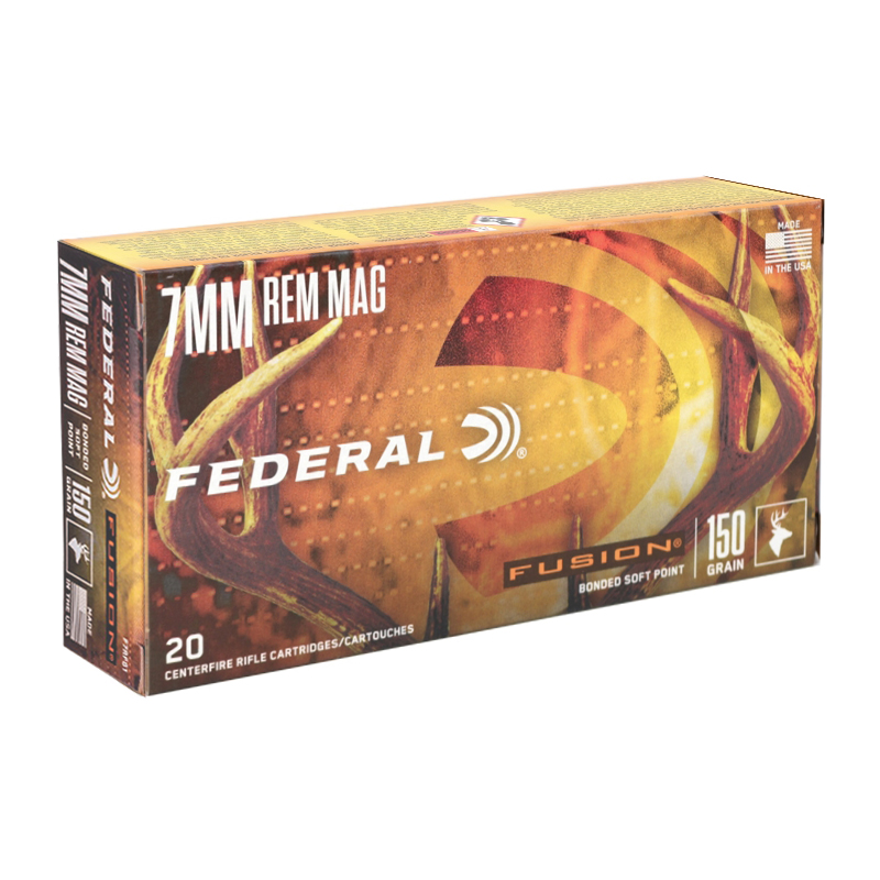 Federal Fusion 7mm Rem Mag 150 gr 20 Rounds product packaging