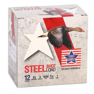 Stars and Stripes Steel Load 12 GA- 3in 1 1/8 OZ 25 Rounds product packaging